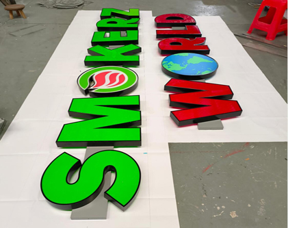 Front lit channel letters 4