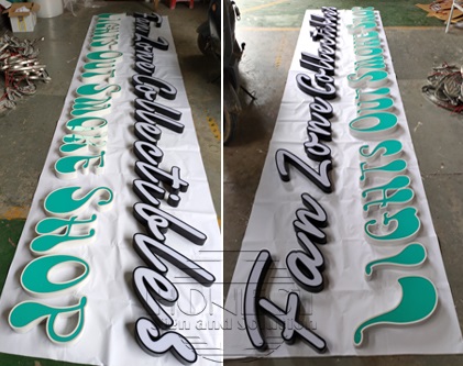 Front lit channel letters 4